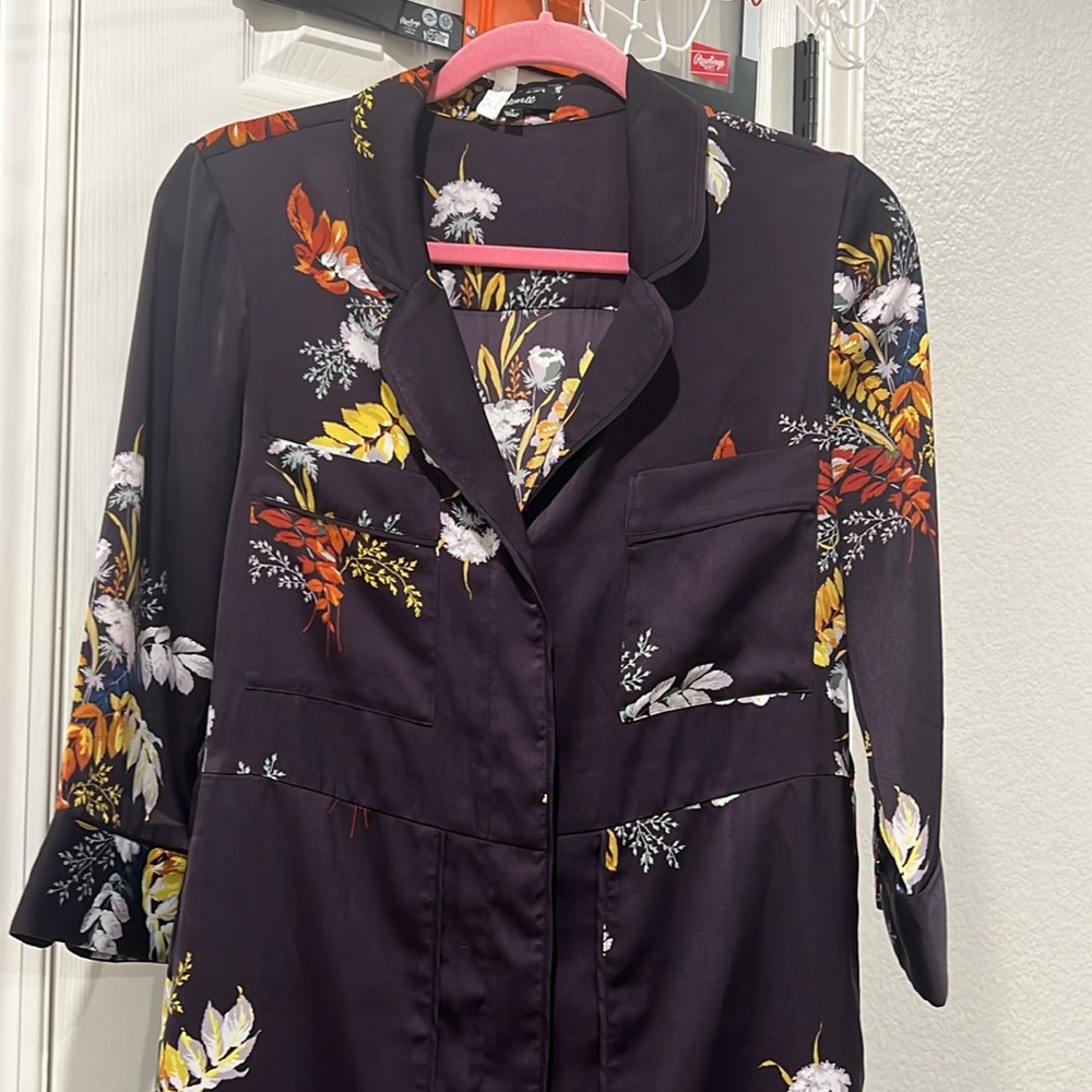Madewell silk-like wide leg jumpsuit - pristine condition - size S - Picture 2 of 9